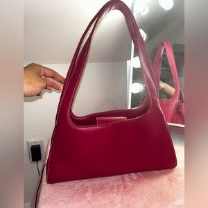 VINTAGE DEEP FUSCIA SHOULDER BAG w/ coin purse 💄👛 SOLD